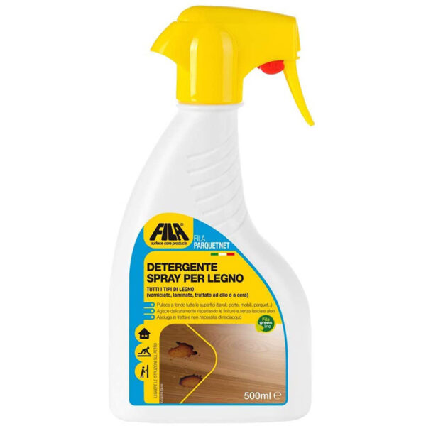 Fila Detergente Spray per legno Parquet Net 500 ml