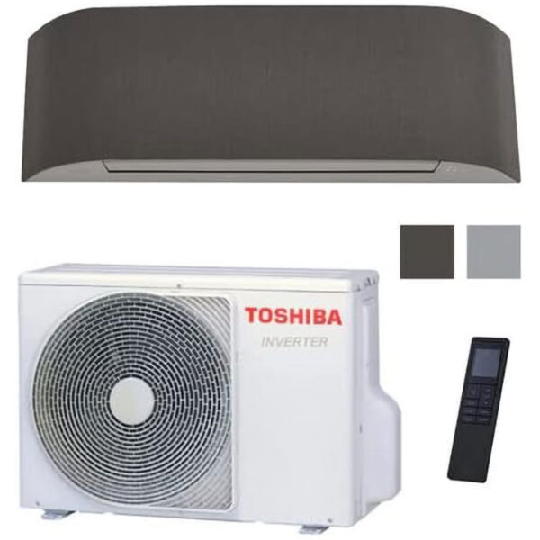 Condizionatore Toshiba HAORI 10000btu R32 Climatizzatore a parete monosplit inverter Wi-Fi Dark Gray