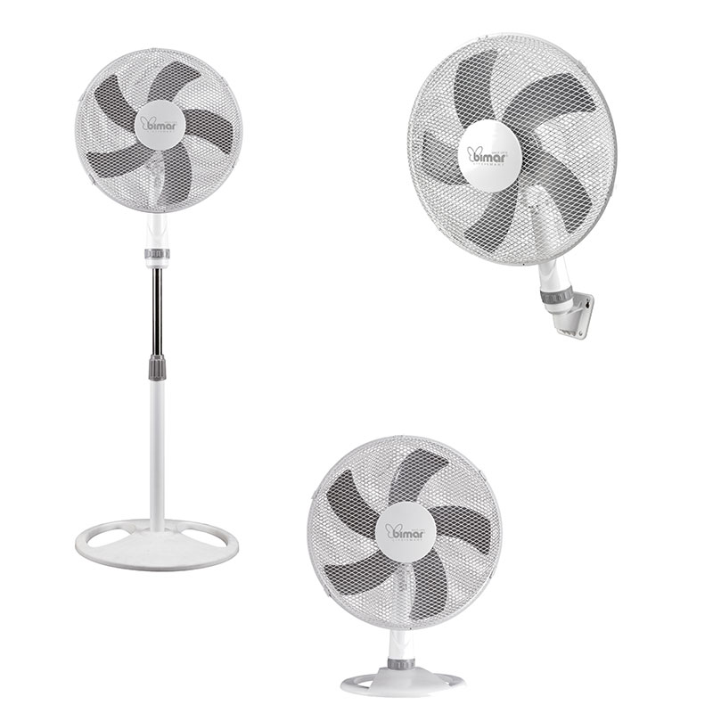 Ventilatore 3in1 Bimar piantana, tavolo, parete VP431 3 velocità 5 pale