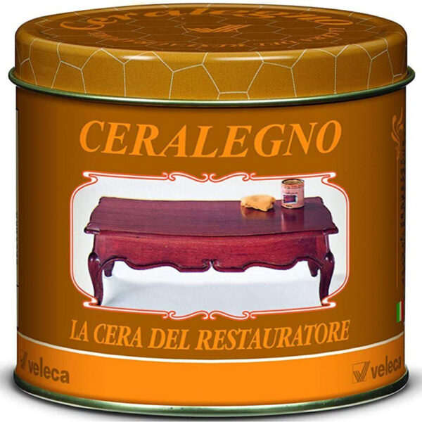 Ceralegno veleca Noce 1L restauro cera d'api in pasta lucida protegge conserva