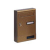 Cassetta postale in alluminio senza tetto colore bronzo Silmec 10-351.73