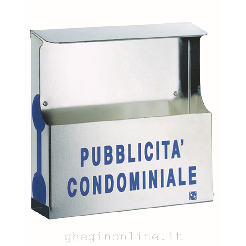 Cassetta pubblicita' inox con tetto 41-512 Silmec