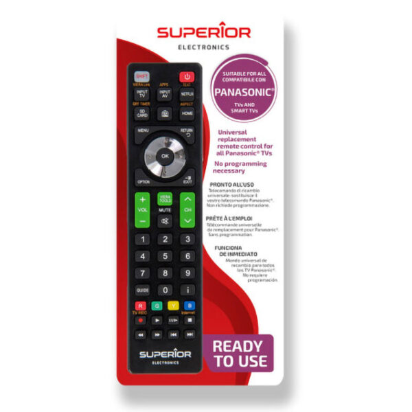 Telecomando universale tv panasonic Superior nero funzioni smart tv