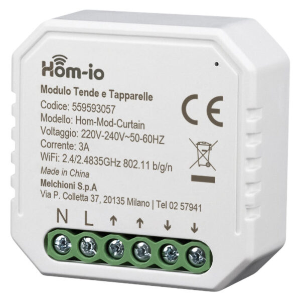Modulo switch tapparelle tende 3A WiFi Hom Curtain 559593057 Hom-io Melchioni