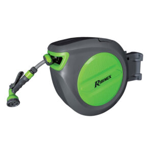 Avvolgitubo automatico 20m Ribimex 8 getti flusso regolabile irrigazione